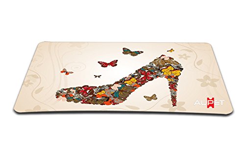AUPET Butterfly Shoes Big Size 13.78\" X 9.84\" Computer Optical Neoprene Mousepad PC Mouse Mat Mice Pad Silicone Anti-Slip Mouse